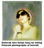 Wigs, funny glasses, make Deb feel more glamorous