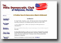 web design for the Hills Democratic Club