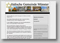 web design for the Jewish Community of Muenster, Germany